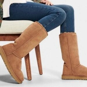 Ugg Classic Tall Sheepskin Boots Chestnut Brown Tan Ugg 5815